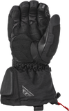 Fly Racing Aurora Gloves Black Small - Insulated Waterproof Motorcycle Gloves with Touch Screen Compatibility