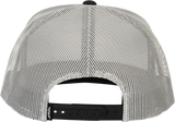 Fly Racing Fly Trucker Hat Grey - Adjustable Snapback with Curved Bill