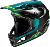Fly Racing Rayce Repeat Bicycle Helmet Black/Teal/Hi Vis Small – Lightweight and Certified Safety Gear