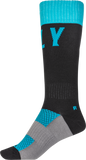 Fly Racing MX Pro Socks Blue/Black Small/Medium - Comfortable and Durable Motorcycle Socks