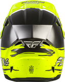 Fly Racing Youth Kinetic Surge Helmet Grey/Hi Vis Ys – Lightweight Off-Road Motorcycle Helmet with Advanced Ventilation and Safety Features