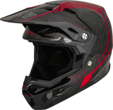 Fly Racing Formula Carbon Tracer Helmet Red/Black XS – Lightweight and Impact-Resistant Motorcycle Helmet
