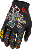 Fly Racing Youth Lite Americana Gloves Black/Red/Gold - Part Number 379-714YL