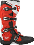 Fly Racing FR5 Boots Red/Black/White Size 10 – Durable Off-Road Motorcycle Footwear