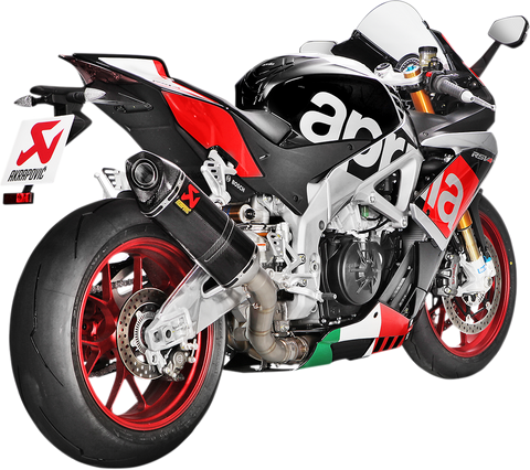 AKRAPOVIC Carbon Fiber Slip-On Muffler for Aprilia - Part S-A10SO8-RC