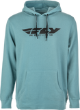 Fly Racing Corporate Pullover Hoodie Dusty Slate XL by Fly Racing - Comfortable Cotton-Poly Blend with Screen Print Logo