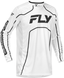 Fly Racing Rayce Bicycle Jersey White/Black Small - Long Sleeve Performance Cycling Shirt