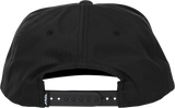 Fly Racing Varsity Hat Black - Adjustable Snapback Cap with Embroidered Logo