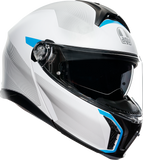 AGV Tourmodular Helmet - Frequency - Light Gray/Blue - Small 211251F2OY00610