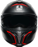 AGV Tourmodular Helmet - Frequency - Matte Gunmetal/Red - XL 211251F2OY00515