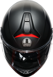 AGV Tourmodular Helmet - Frequency - Matte Gunmetal/Red - Large 211251F2OY00514