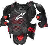 ALPINESTARS A-10 v2 Full Roost Guard - Black/Red - XS/S 6700523-1431-XS