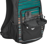 FLY Racing Jump Pack Backpack Black/Rum - Durable Moto Gear Luggage with Multiple Compartments