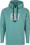 Fly Racing Fly Weekender Pullover Hoodie Sea Green/Grey Medium - Lightweight Fleece