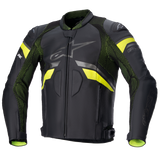 ALPINESTARS GP Plus R v3 Rideknit Leather Jacket - Black/Yellow Fluo- US 44 / EU 54 310032115554