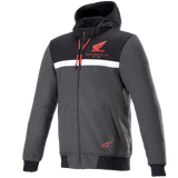 ALPINESTARS Honda Chrome Street Hoodie - Black/Gray/Red - 2XL 4201323-1908-2X