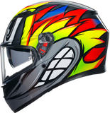 AGV K3 Helmet - Birdy 2.0 - Gray/Yellow/Red - Medium 2118381004012M