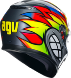 AGV K3 Helmet - Birdy 2.0 - Gray/Yellow/Red - 2XL 21183810040122X
