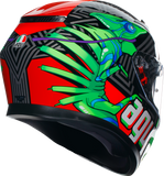 AGV K3 Helmet - Kamaleon - Black/Red/Green - XL 2118381004013XL