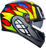 AGV K3 Helmet - Birdy 2.0 - Gray/Yellow/Red - Small 2118381004012S