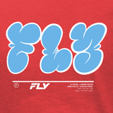 Fly Racing Youth Graffiti Tee in Red (Part Number 354-0415YS)