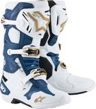 ALPINESTARS Arlington LE Tech 10 Boots - White/Blue/Gold - US 9 2010020-262-9