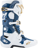 ALPINESTARS Arlington LE Tech 10 Boots - White/Blue/Gold - US 8 2010020-262-8