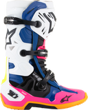 ALPINESTARS Daytona Coast Limited Edition Tech 10 Boots - White/Blue/Pink - US 8 2010020-2014-8