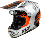 Fly Racing Formula Cp Slice Helmet Grey/Orange/Black XS – Lightweight Impact-Absorbing Motorcycle Helmet