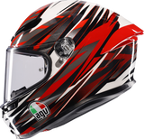 AGV K6 S Helmet - Reeval - White/Red/Gray - 2XL 2118395002-023-XXL