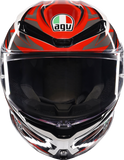 AGV K6 S Helmet - Reeval - White/Red/Gray - 2XL 2118395002-023-XXL