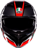 AGV K3 Helmet - Striga - Black/Gray/Red - Small 2118381004-018-S