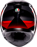 AGV K3 Helmet - Striga - Black/Gray/Red - Medium 2118381004-018-M