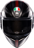 AGV K1 S Matte Black/Gray/Red Motorcycle Helmet XL – Advanced Safety and Comfort