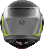 AGV Streetmodular Helmet - Resia - Matte Gray/Black/Yellow Fluo - Medium 2118296002007M