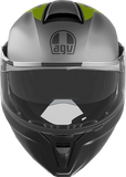 AGV Streetmodular Helmet - Resia - Matte Gray/Black/Yellow Fluo - Large 2118296002007L