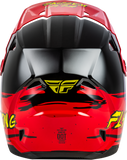 Fly Racing Youth Kinetic Surge Helmet Black/Red/Yellow Ys - DOT & ECE Certified Off-Road Motorcycle Helmet