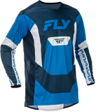 Fly Racing Lite Jersey Blue/White Medium - Advanced Ventilation and Performance Fit