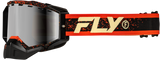 Fly Racing Zone Snow Goggle Black/Red/Cream with Red Mirror and Amber Lens