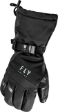 Fly Racing Highland Gloves Black Small – Weatherproof Insulated Riding Gloves with Touch Screen Compatibility