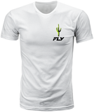 Fly Racing 354-0411S Desert Tee White for Men - Premium Fit and Comfort