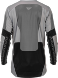 Fly Racing Lite Jersey Grey/Black Medium - Lightweight Performance Motorcycle Jersey