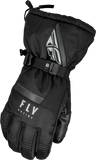 Fly Racing Cascade Gloves Black XS - Weatherproof and High Visibility Motorcycle Gloves