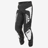 Fly Racing Kinetic Sym Pants CA/NY Black & White Size 34 – Versatile Motorcycle Riding Gear