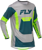 Fly Racing Lite Jersey Grey, Lime & Teal - Part #379-723S