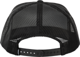 Fly Racing Fly Trucker Hat Black with Adjustable Snapback Closure
