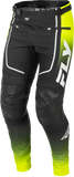 Fly Racing Youth Rayce Bicycle Pants Lime/Black/White Size 24