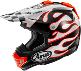 ARAI HELMETS VX-Pro4 Helmet - Flame - White - XS 0110-8953