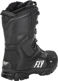 Fly Racing Marker Boot Black Size 9 - All-Terrain Waterproof Motorcycle Boot with Boa and Lace Options