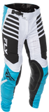 Fly Racing Lite Pants Blue/White/Black Size 30 – Lightweight Motorcycle Riding Pants with Mesh Panels and Kevlar Heat Shields